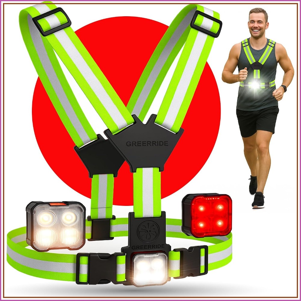 Running Gear Usa - Running Light Vest for Night Walking,
