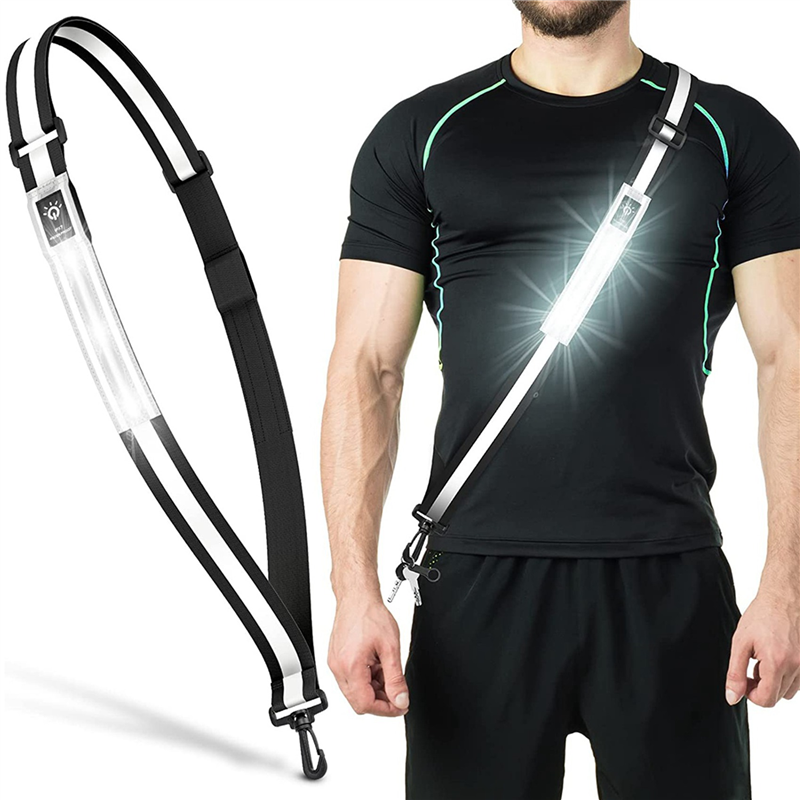Running Gear At Night - 2X LED Reflective Belt Walking Gear,Safety