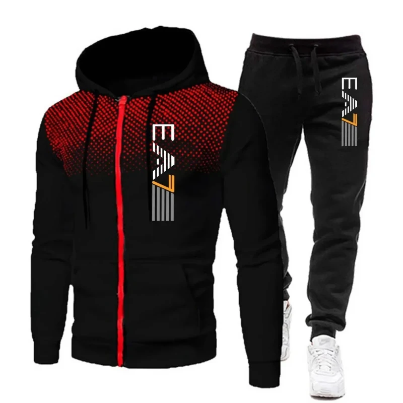 Running Gear Winter - Warm Hooded Sports Outfit For Men