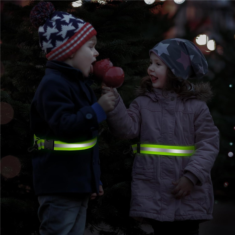 Running Gear At Night - A51Q-2X Reflective Sash For Walking At