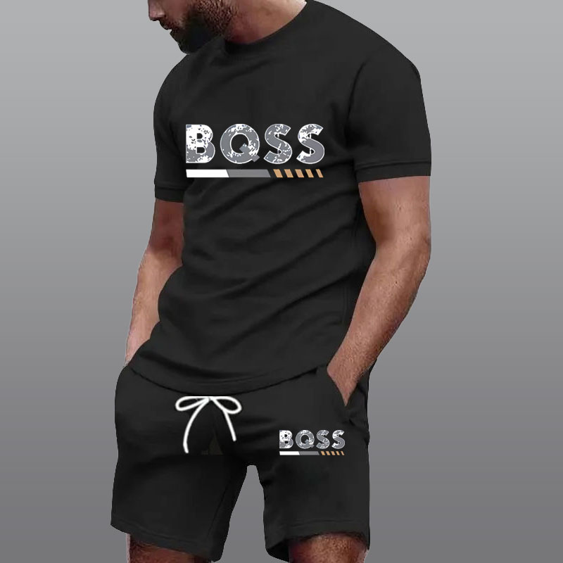 Running Gear - Summer Sportswear Men's Suit Fashion Two-Piece