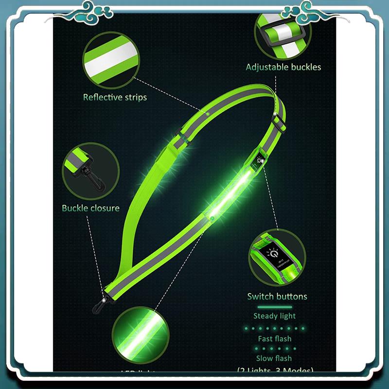 Reliable LED Reflective Belt W - Running Gear At Night avis et prix