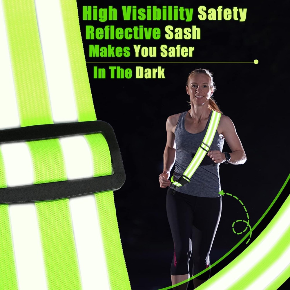 Reflective Sash for Walking at - Running Gear At Night avis et prix