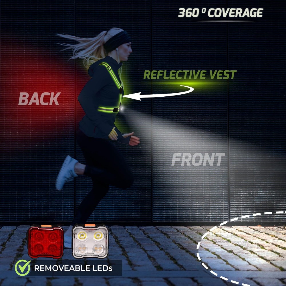 Running Light Vest for Night W - Running Gear Usa avis et prix