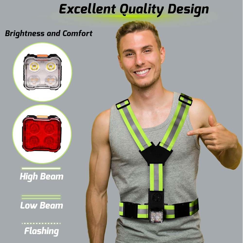 Running Light Vest for Night W - Running Gear Usa avis et prix