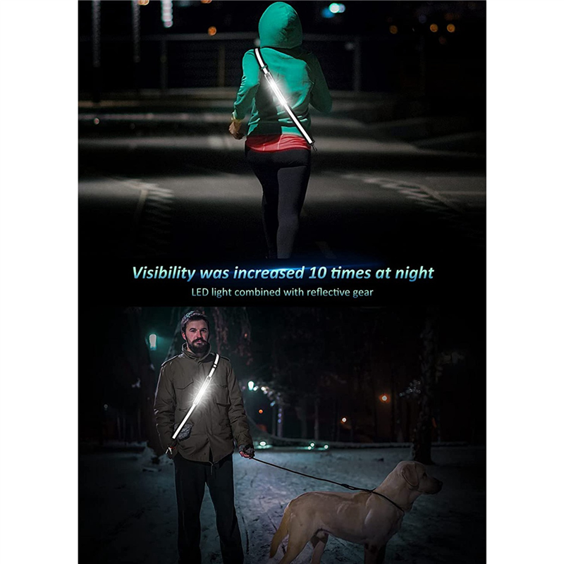 2X LED Reflective Belt Walking - Running Gear At Night avis et prix