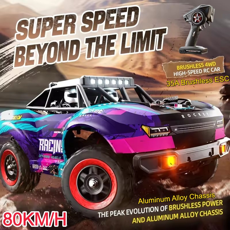 80KM/H Brushless RC Racing Car - Running Gear Truck avis et prix