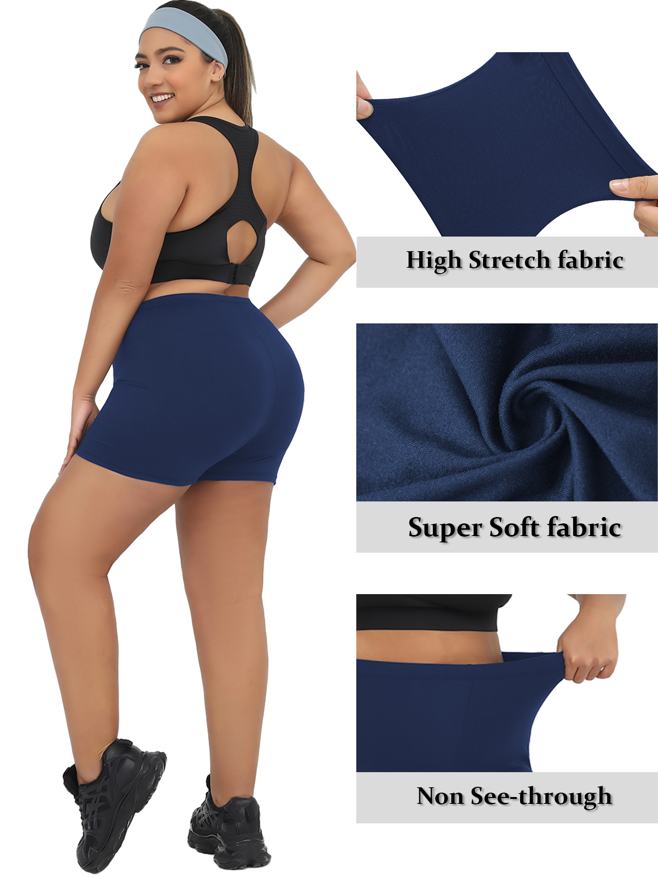 Plus Size Biker Shorts For Wom - Running Gear Woman avis et prix