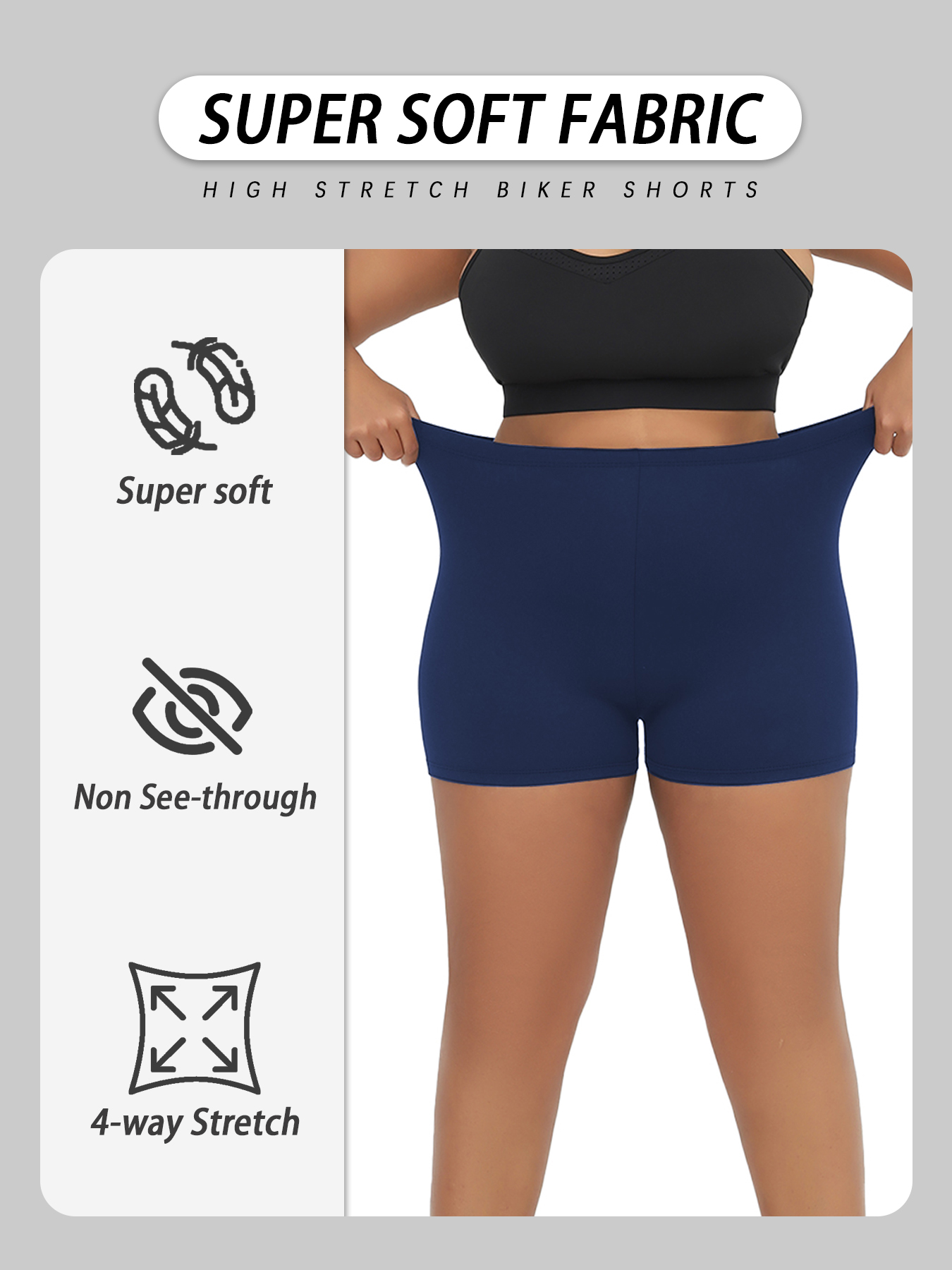 Plus Size Biker Shorts For Wom - Running Gear Woman avis et prix