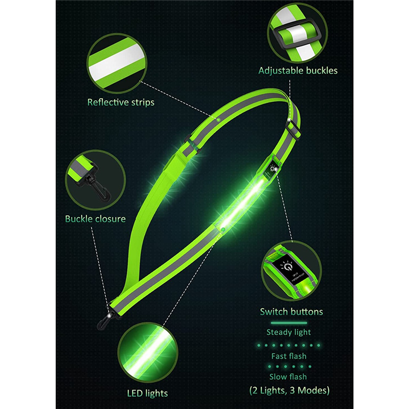 YHOLI-LED Reflective Belt Walk - Running Gear At Night avis et prix