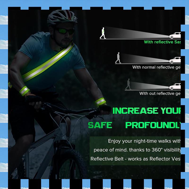 ABME 2X Reflective Sash For Wa - Running Gear At Night avis et prix